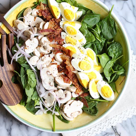 Spinach Salad with Honey Dijon Dressing