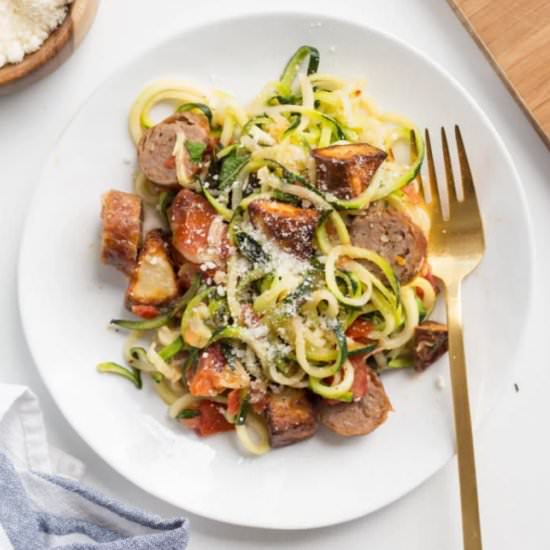 Chicken Sausage Spaghetti