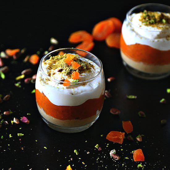 Creamy Apricot Tart Parfait