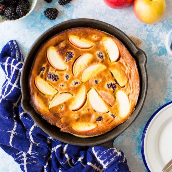 Blackberry & Apple Paleo Dutch Baby