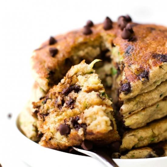 Flourless Zucchini Bread Pancakes