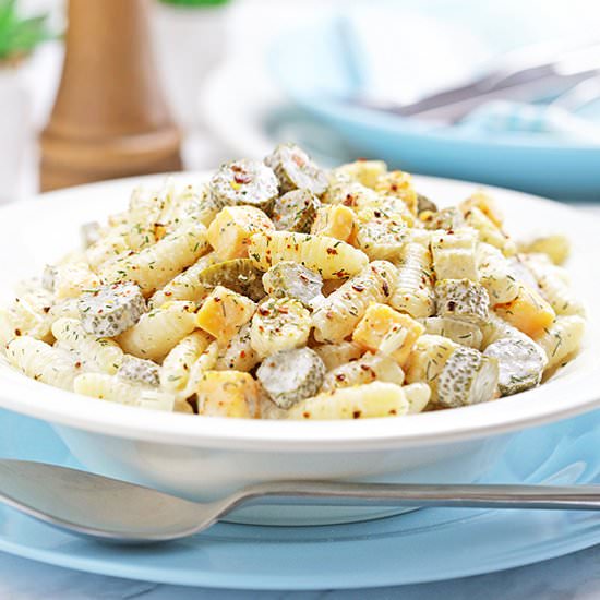 Dill Pickle Pasta Salad