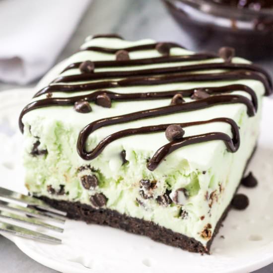 Mint Chip Ice Cream Cake