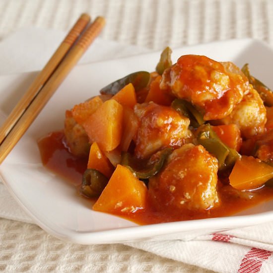 15 Min Easy Sweet and Sour Pork