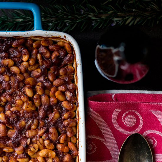 Stout Baked Beans with Rosemary