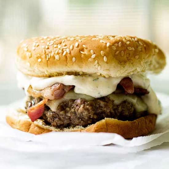 Burgers with Green Chile Mayo