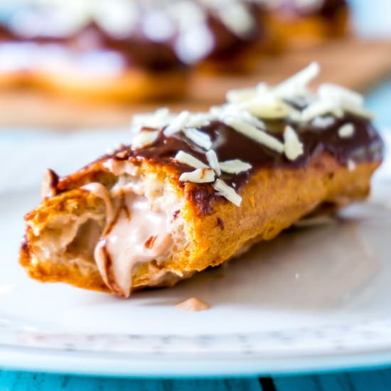 Triple Chocolate Éclairs