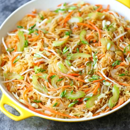 Spaghetti Squash Chow Mein