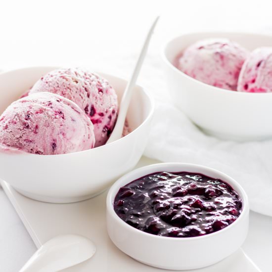 2-ingredient Boysenberry Ice Cream