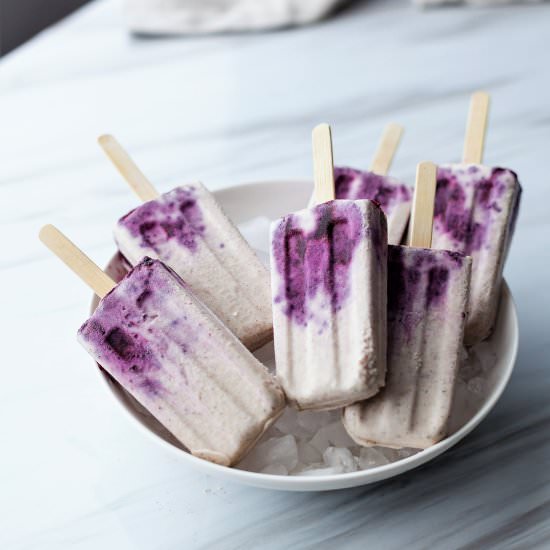 Blueberry Chai Creamsicles