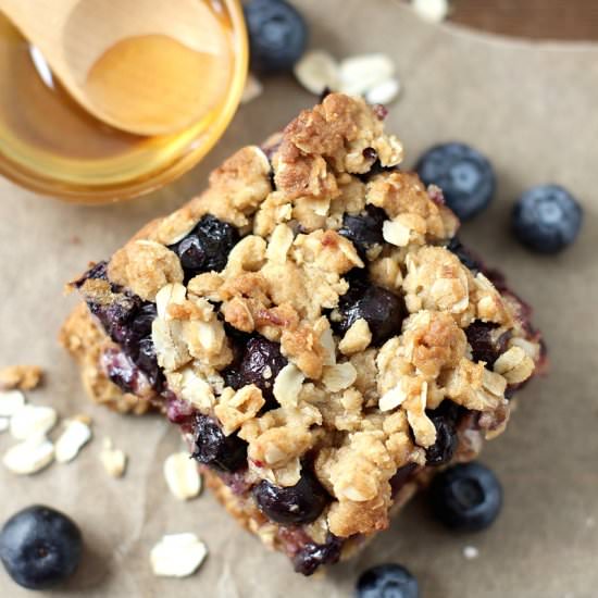 Easy Blueberry Oatmeal Bars