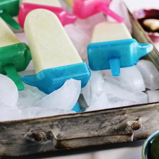 Healthy Basil Lime Popsicles