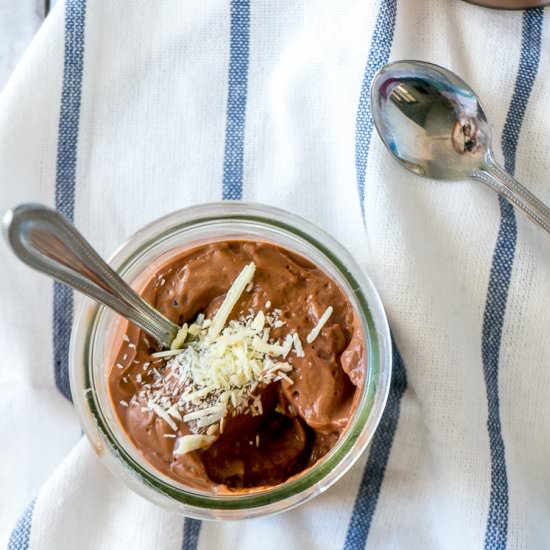 Eggless Baileys Chocolate Pudding