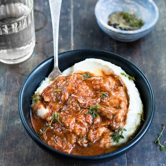 LAMB RAGOUT WITH CAULIFLOWER MASH