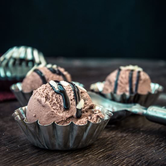 Eggless Chocolate Ice Cream