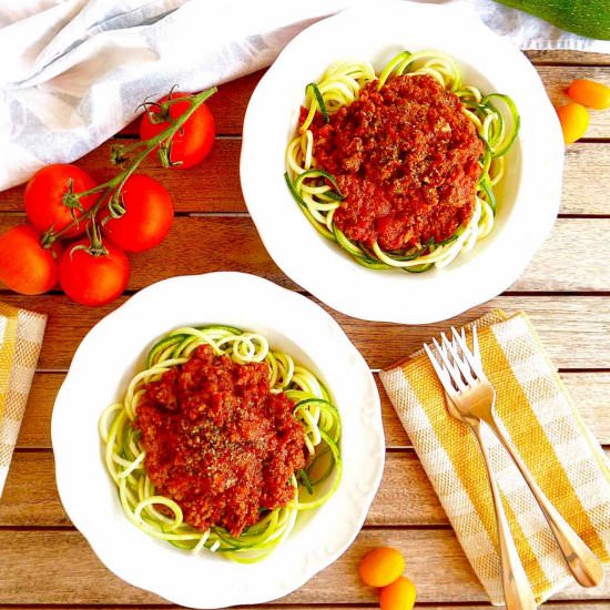 Paleo Bison Bolognese {GF, Whole30}