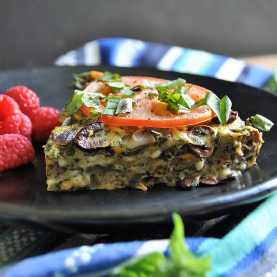 Vegan Veggie & Herb Frittata