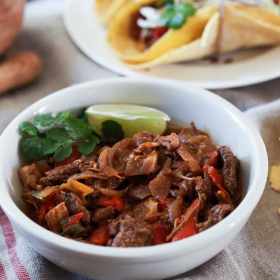 Oil-Free Crockpot Fajitas