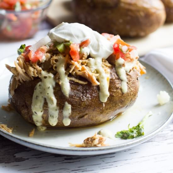 Tex Mex Loaded Baked Potatoes