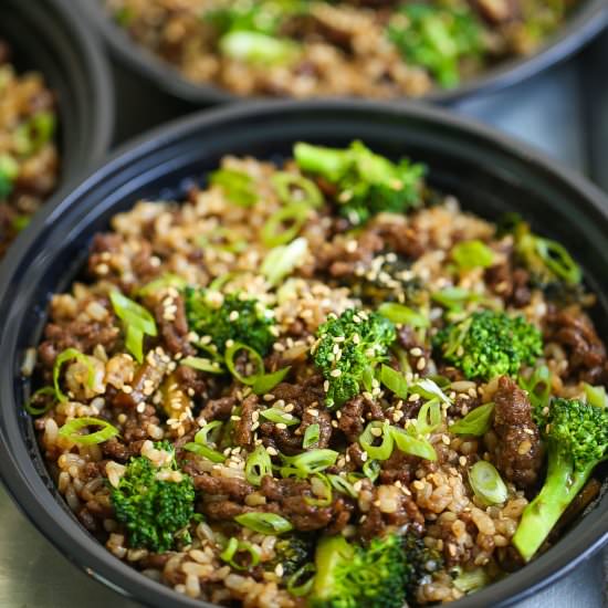 Quick Beef and Broccoli Meal Prep