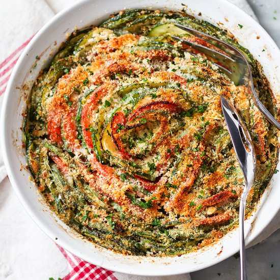 Roasted Zucchini & Tomatoes