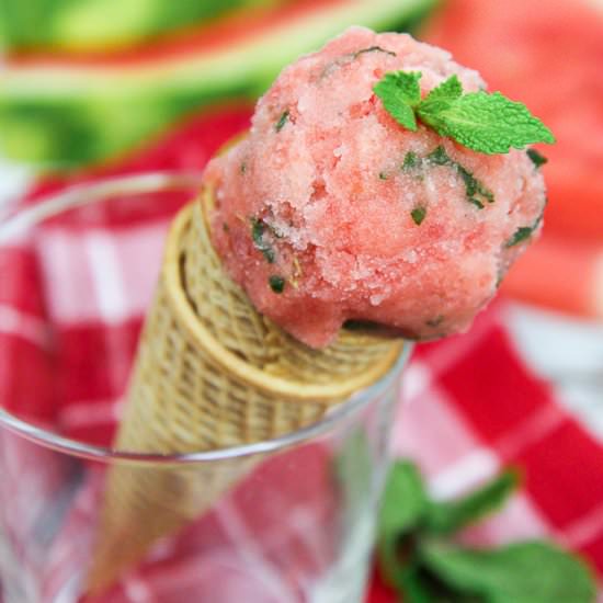 Watermelon Mint Nice Cream
