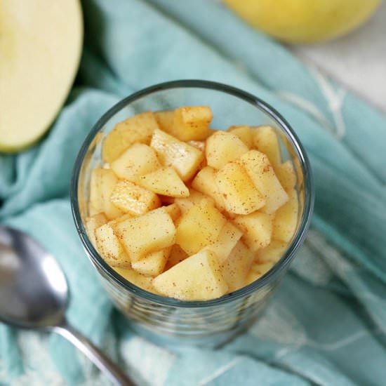Microwave Cinnamon Apples