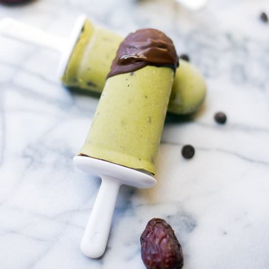 Dairy Free Mint Chocolate Chip Pops