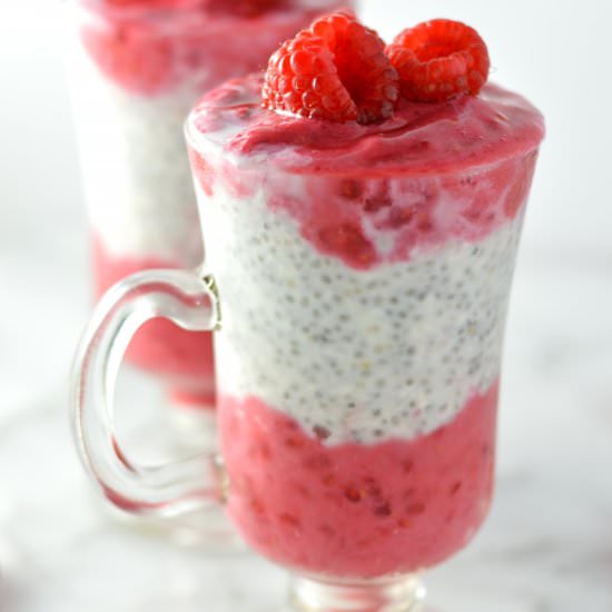 Raspberry Chia Seed Pudding