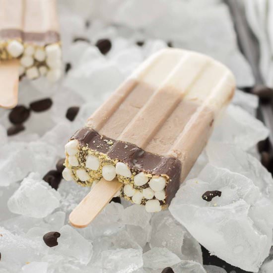 Iced S’mores Latte Pops