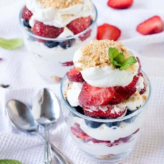 No-Bake Summer Berries Parfait