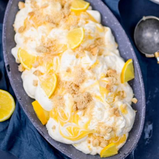 No-churn lemon shortbread ice cream