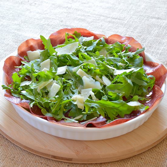 Bresaola Salad with Lemon Dressing