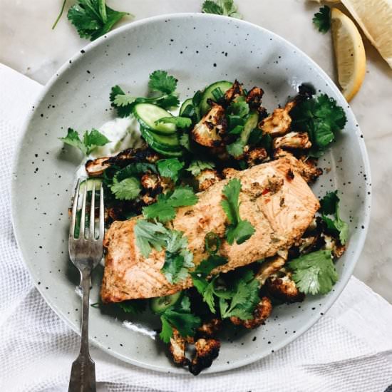 Tandoori Salmon Salad