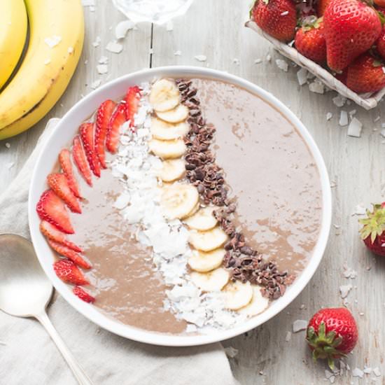 Banana Chocolate Acai Bowl Recipe