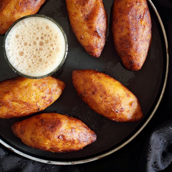 Stuffed Plantain Fritters