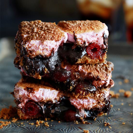 Cherry Cola S’mores Brownies
