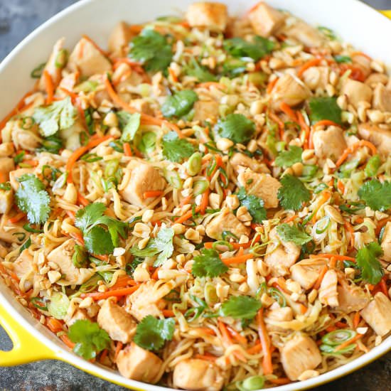 Thai Peanut Chicken Noodles