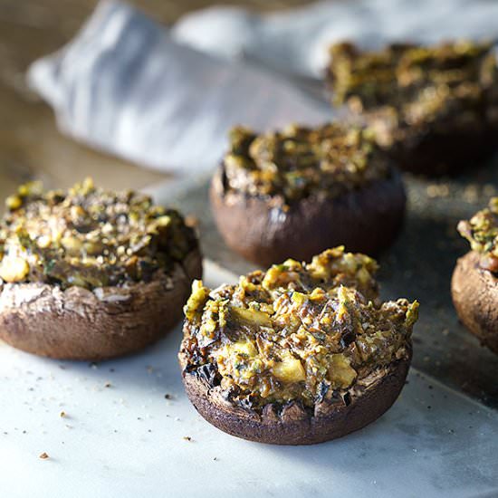 Vegan Stuffed Mushrooms