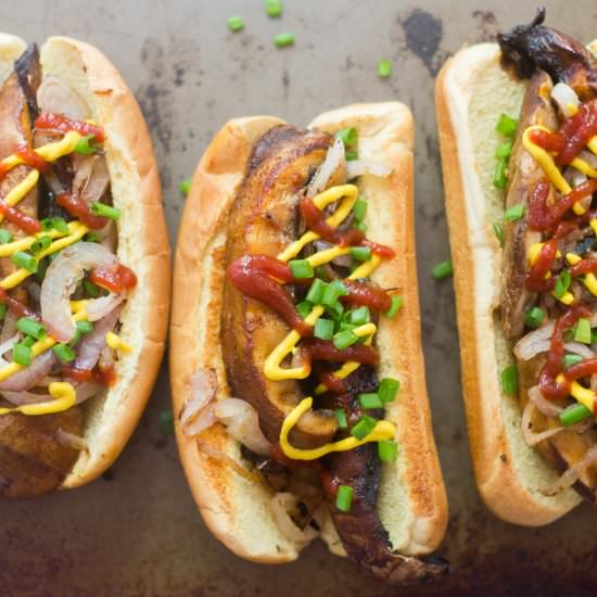 Portobello Mushroom Hot Dogs