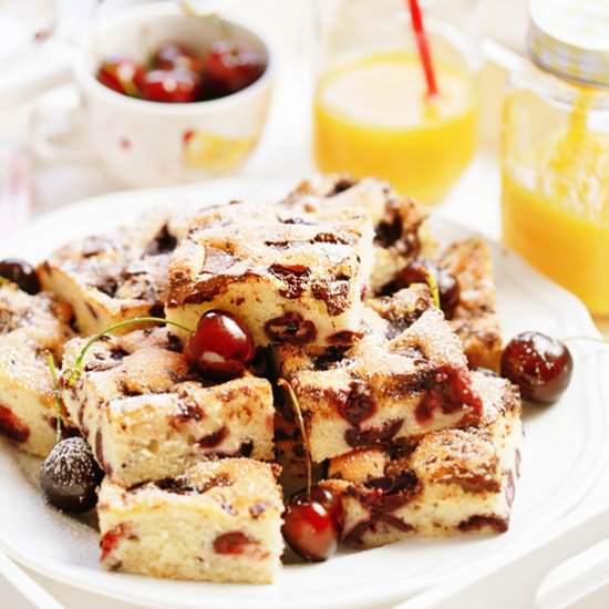 Chocolate and Cherry Squares