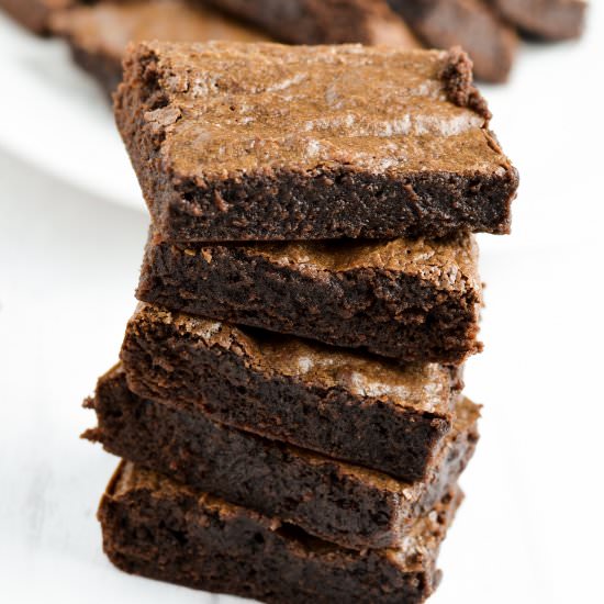 Chewy Coconut Oil Brownies