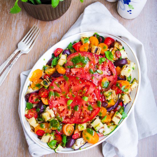 Grilled Mediterranean Veg Salad