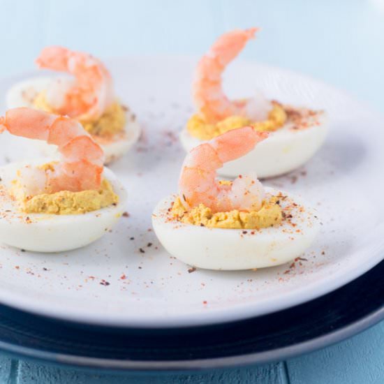 Cajun Shrimp Deviled Eggs