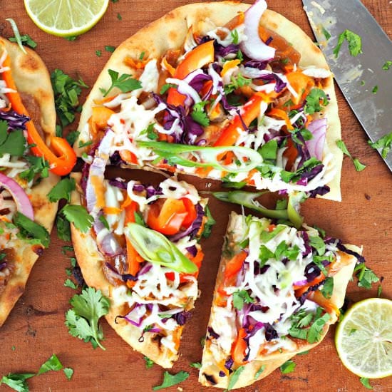 Thai Style Naan Pizza