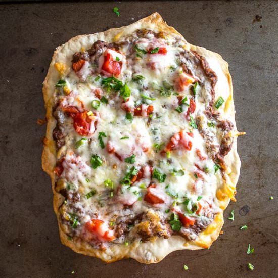 Spicy Black Bean Pizza