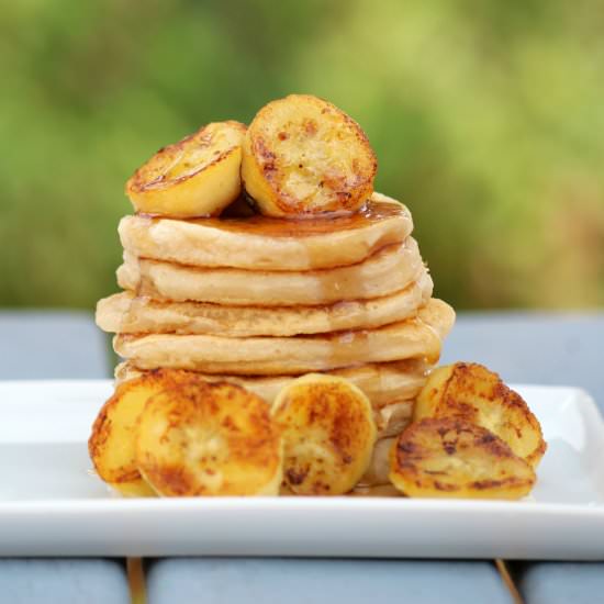 Single Serve Vegan Banana Pancakes