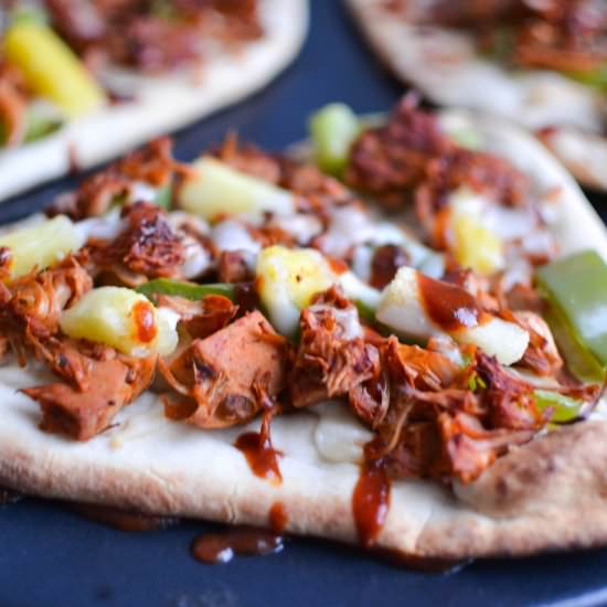 Tasty BBQ Jackfruit Naan Pizzas