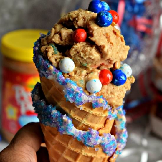 No Churn Peanut Butter Ice Cream