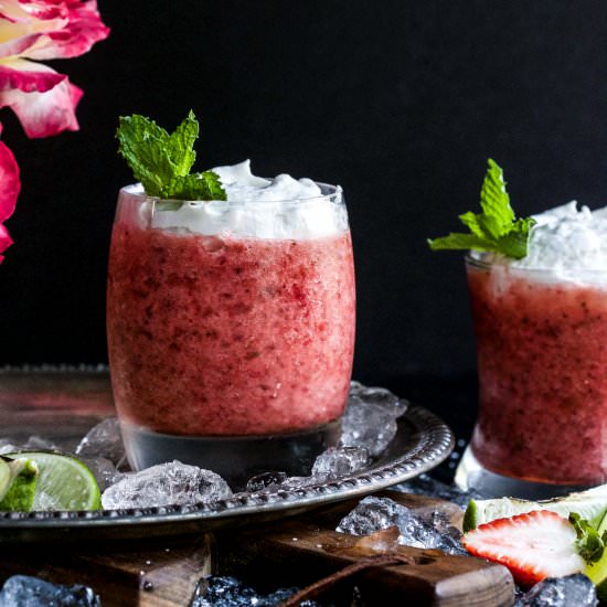 Roasted Strawberry & Rosé Margarita